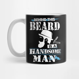 Behind this bearded is a handsome man Mug